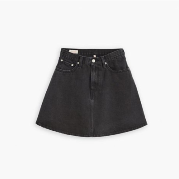 Levi’s Premium Mini Flounce Skirt in Black - Picture 5 of 6
